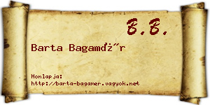 Barta Bagamér névjegykártya